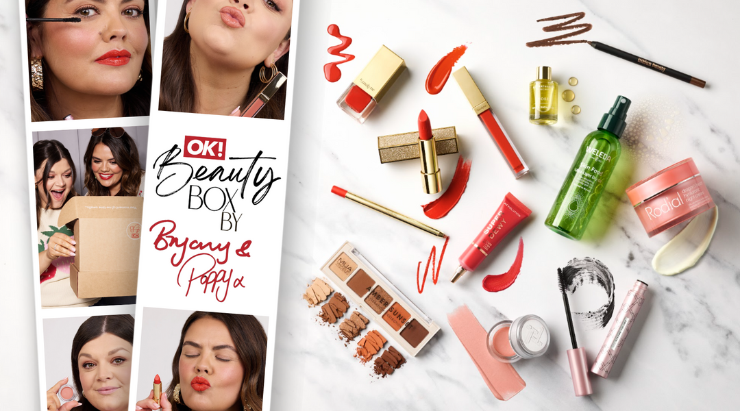 Make-up experts and sisters Bryony Blake and Poppy Wellard team up to curate a limited edition OK! Beauty Box worth over £239